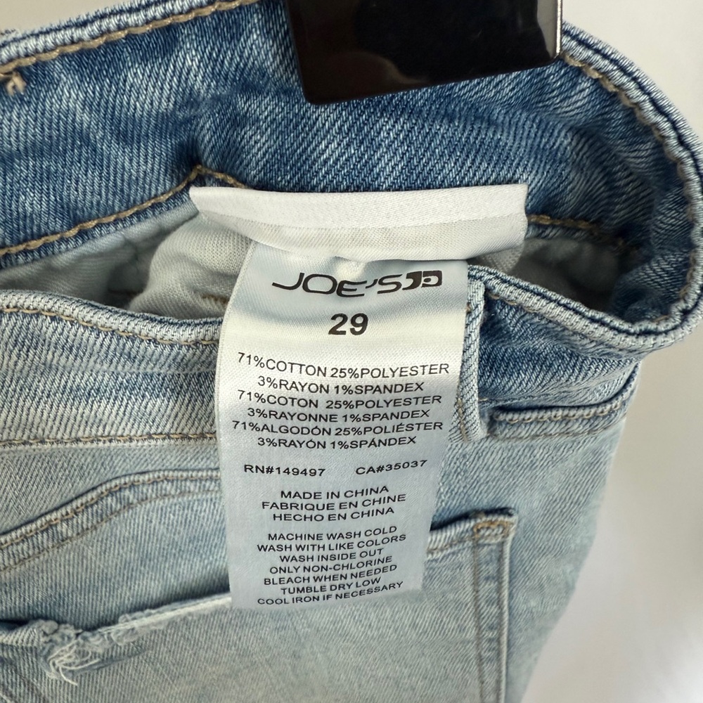 Joe's Jeans Blue High-Waisted Jean Shorts - Picture 5 of 5